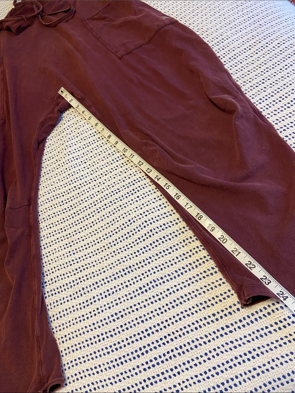 Free People FP Movement Hot Shot Dark Wine Color relaxed slouchy Size XS - Picture 7 of 10